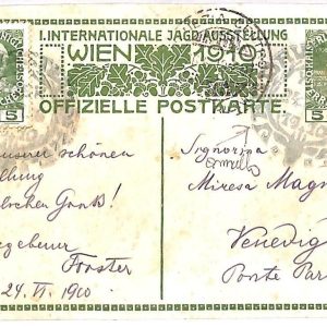 ai3890 - Austria - POSTAL HISTORY - Postal Stationery Card - Hunting - 1910