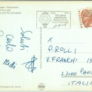 86632 - SWITZERLAND - POSTAL HISTORY - Postmark on postcard 1978  ELECTRICITY