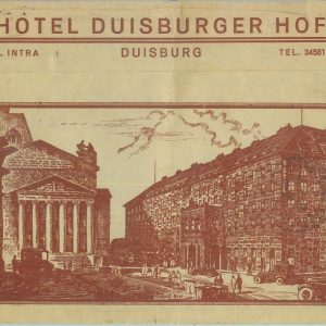 89375 - GERMANY - POSTAL HISTORY - Illustrated ADVERTISING HOTEL  COVER 1936