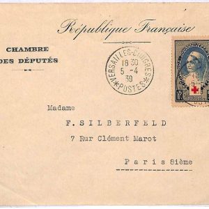 ai3357 - FRANCE -  POSTAL HISTORY - Cover - Red Cross - 1939