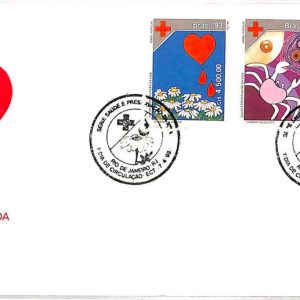ai3359 - BRAZIL -  POSTAL HISTORY - FDC  Cover - Red Cross - 1993
