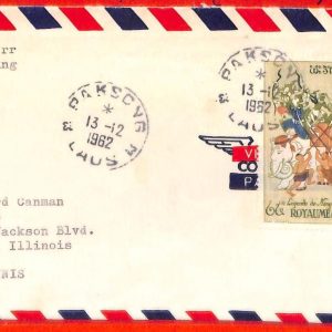 aa6275 - LAOS - Postal History -  COVER from PAKSONG  to USA 1962