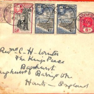 aa2324 - CEYLON - POSTAL HISTORY - STATIONERY from BADDEGAMA 1942 English CENSOR