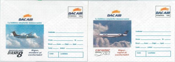 75984 - ROMANIA - Postal History - Stationery Cover - AIRPANES Aviation CANADAIR