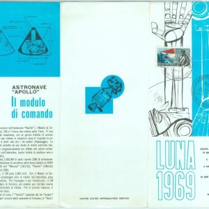 84689 - ITALY - Postal History - SPECIAL POSTMARK  leaflet 1969 Apollo XII SPACE