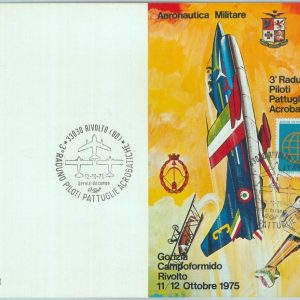 84707 - ITALY - Postal History SPECIAL POSTCARD 1975 acrobatic flight AVIATION