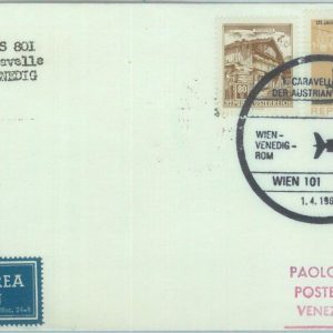 83121 - AUSTRIA - Postal History - FIRST FLIGHT:  WIEN  Venice #  535 AA  1964
