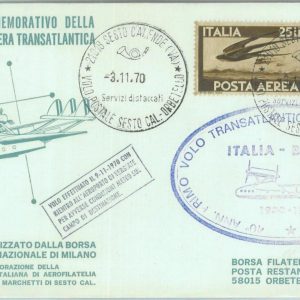 82993 - ITALY - Postal History - SPECIAL FLIGHT: Italy - Brazil TRANSATLANTIC