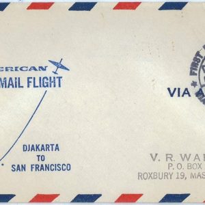 93749 - INDONESIA - POSTAL HISTORY - FIRST Flight COVER Djakarta to S. FRANCISCO