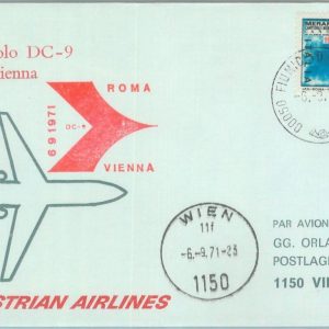 82968 - ITALY  - Postal History - FIRST FLIGHT: Roma  Vienna  # 810 AA