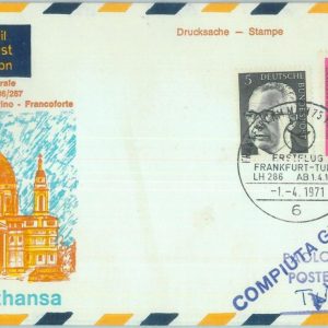 83160 - GERMANY - Postal History - FIRST FLIGHT:  Frankfurt - Turin 1964 # 788