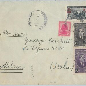 74932 - LEBANON - POSTAL HISTORY -   COVER to  ITALY   1939