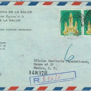 84320 -  VENEZUELA - POSTAL HISTORY -  AIRMAIL COVER to MEXICO 1960 O.S.P. Zona