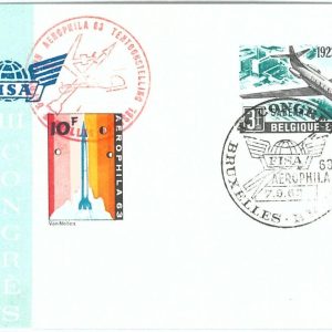 72163 - BELGIUM - Postal History -  FDC COVER 1963  AIRPLANES Aviation
