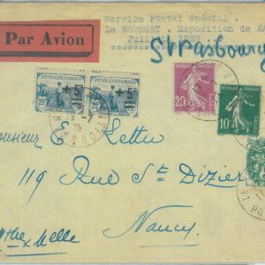 89702 - FRANCE - Postal History - SPECIAL FLIGHT COVER: Le Bouget NANCY 1929