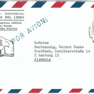 72238 - BOLIVIA - POSTAL HISTORY -  COVER to GERMANY  1970 - FISH