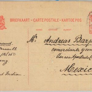 74866 - DUTCH INDIES - POSTAL HISTORY - STATIONERY CARD to MEXICO!  1926