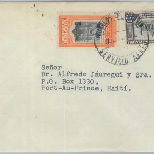 81451 - BOLIVIA - POSTAL HISTORY -   COVER to HAITI  1950'S
