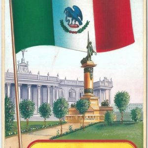 71187 -  ITALY  - HAND PAINTED card by ZSOLT - MEXICO  - Flags