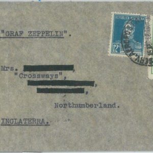 77097 - ARGENTINA - POSTAL HISTORY -  COVER to GB - ZEPPELIN flight  1932