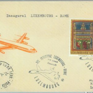 83202 - LUXEMBOURG - Postal History - FIRST FLIGHT to Rome #  794 AA  1971