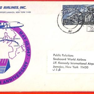 aa3441 - LUXEMBOURG - Postal History - FIRST FLIGHT COVER Seaboard World Airline