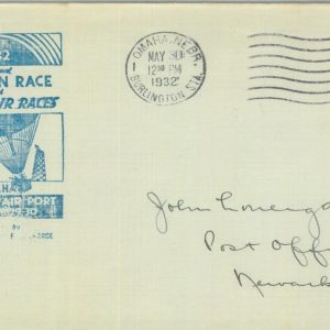 83241 -  USA - Postal History - SPECIAL FLIGHT Cover OMAHA Balloon Races 1932