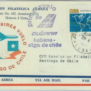83247 - HABANA - Postal History - FIRST FLIGHT:  Havana - Santiago de Chile 1971