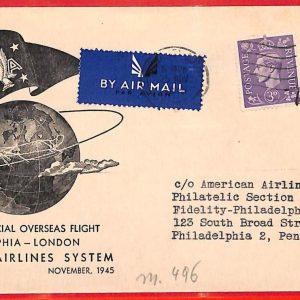 aa3426 - GB - POSTAL HISTORY - FIRST FLIGHT COVER : London / Philadelphia 1945
