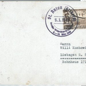 73719 - GERMANY - POSTAL HISTORY -  POSTMARK on CARD:  Skiing  1940