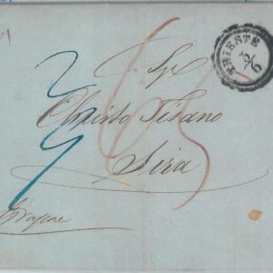 81851 -  AUSTRIA Italy  - POSTAL HISTORY -  COVER from TRIESTE to SYROS 1852