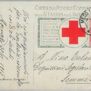 75577  - ITALY - Postal History - RED CROSS Postcard  1915