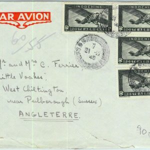 91274 -  INDOCHINE - Postal History - AIRMAIL  COVER  to  ENGLAND  1948