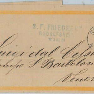 75003 - AUSTRIA - Postal History -  STATIONERY WRAPPER: Sechshaus to ITALY  1873