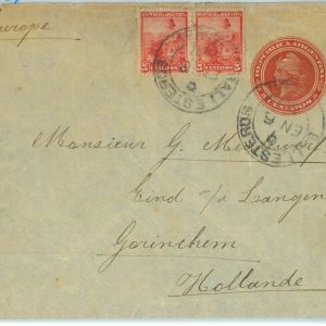 93794  - ARGENTINA - POSTAL HISTORY - Stationery + stamp to NETHERLANDS  1904
