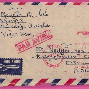 ag1536 - VIETNAM - Postal History - Air Mail COVER to NORWAY 1985