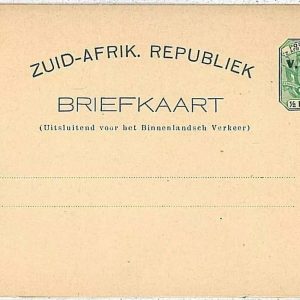 15325 - SOUTH AFRICA  -  Postal History - STATIONERY CARD overprinted VRI  1/2 P