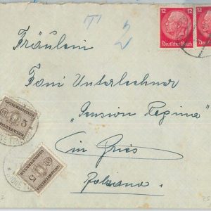 77389 - AUSTRIA - POSTAL HISTORY -  COVER from HEITERWANG to ITALY taxed 1939