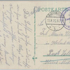 75591 - GERMANY - Postal History - RED CROSS Military  Mail POSTCARD  1915