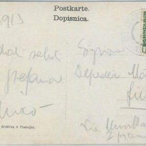77390 - AUSTRIA Slovenia - POSTAL HISTORY - POSTMARK Postojnska jama CAVES 1913