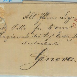 88828 - AUSTRIA - POSTAL HISTORY -  BLUE Habsburg  postmark on COVER 1868