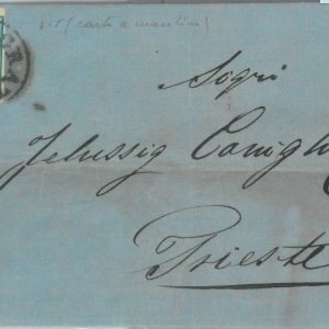 85032 - AUSTRIA - POSTAL HISTORY - EARLY COVER from CRATZ to TRIEST 1856