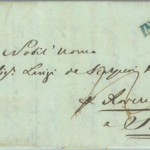 88818 - AUSTRIA - POSTAL HISTORY - Prephilatelic COVER from INNSBRUCK  1844