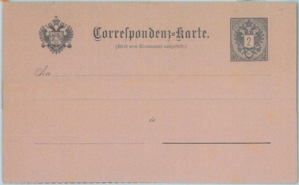 88862 - AUSTRIA - POSTAL HISTORY -   Stationery Card OFFICIAL USE # STA 3 1883
