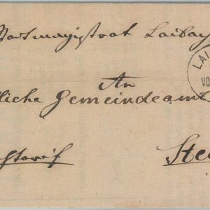 75483 - AUSTRIA Slovenia - POSTAL HISTORY - Prefilatelic Cover from LAIBACH 1875