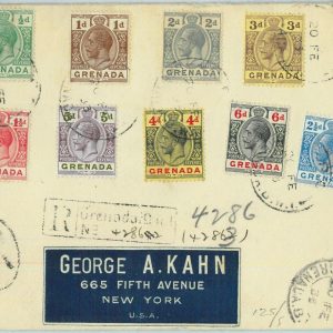 BK0427 - GRENADA  - REGISTERED  COVER  to the USA - 1933
