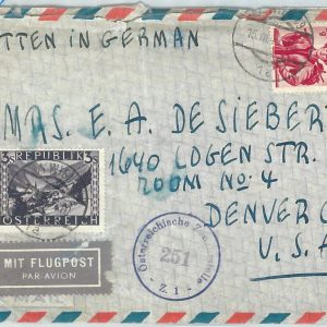 69828 - AUSTRIA  - POSTAL HISTORY - CENSORED COVER  to USA 1948