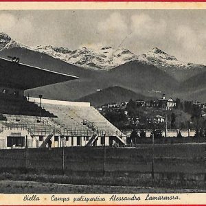 ai5230 -  ITALY - VINTAGE POSTCARD: FOOTBALL STADIUM  - Biella
