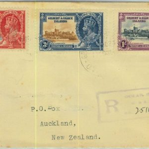 BK0425 - GILBERT & ELLICE - Postal History - REGISTERED Cover from OCEAN ISLAND