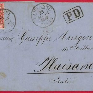 ai5712 - SWITZERLAND - Postal History  - EARLY COVER from Lausanne - 23.5.64